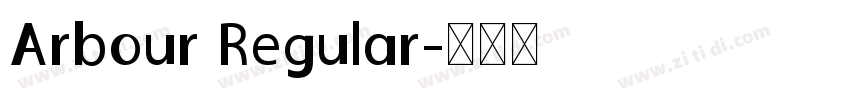 Arbour Regular字体转换